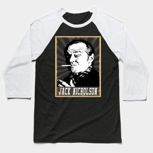 80s Style Jack Nicholson Baseball T-Shirt